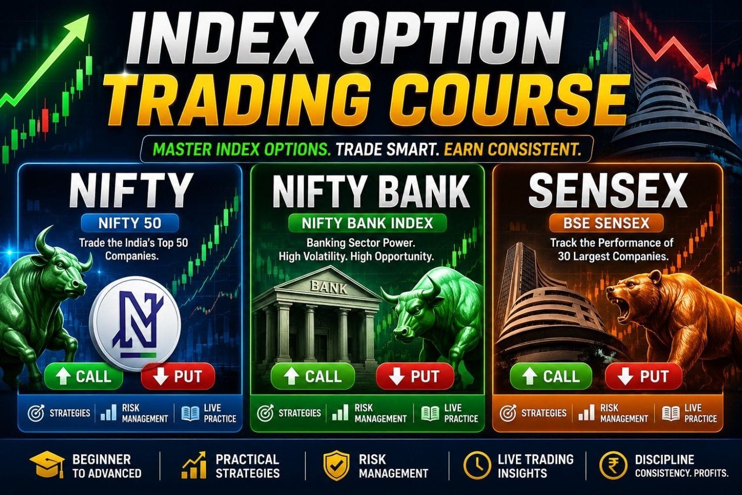 Index (Nifty/ Nifty Bank/ Sensex) Option Trading